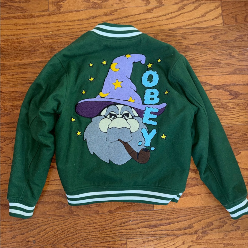 Obey Green Varsity Jacket
